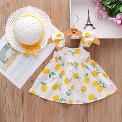Fruit Print Cotton Baby Dress