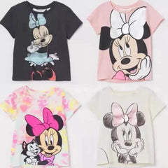 Minnie Printing O-Neck T-shirt for Girls
