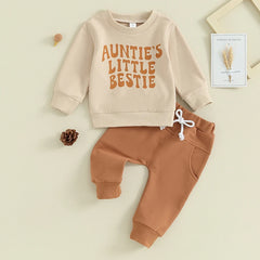 Letter Print Toddler Baby Boy Clothes Set