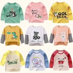 Cartoon Print Long Sleeve Kids Sweatshirt