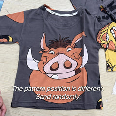 Cartoon Short Sleeve T-Shirt for Kids