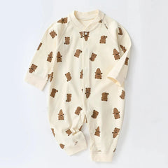 Cartoon Bear Printed Baby Romper