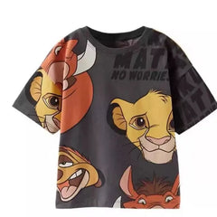 Cartoon Short Sleeve T-Shirt for Kids