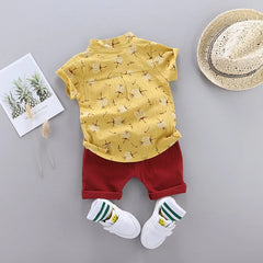 Summer Cotton Baby Boys Clothes Suit