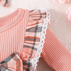 Red Grid Princess Formal Dress for Kids