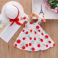 Fruit Print Cotton Baby Dress